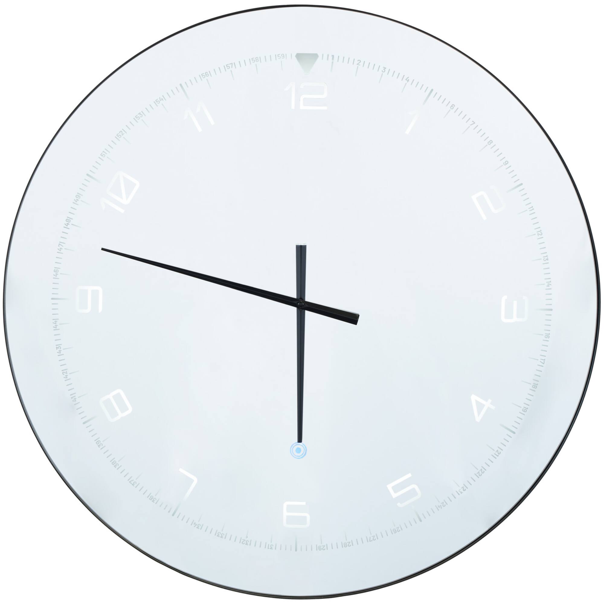 28" Multicolored Glass LED Decorative Wall Clock with Black Clock Hands & White Numbers